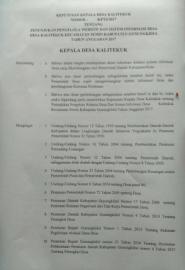 SK KEPALA DESA TENTANG PENGELOLA WEBSITE DAN SID