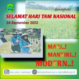 SELAMAT HARI TANI NASIONAL 