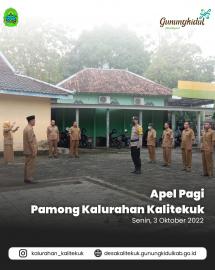 APEL PAGI PAMONG KALURAHAN KALITEKUK 