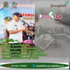 IKK Dapat Apresiasi Khusus dari Bupati Gunungkidul atas Sumbangsihnya Untuk Kampung Halaman 