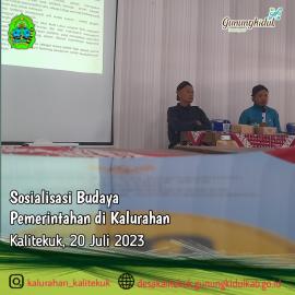 Sosialisasi Budaya Pemerintahan di Kalurahan 