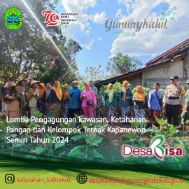 Lomba Pengagungan kawasan Ketahanan Pangan dan Kelompok Ternak 