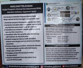 MAKLUMAT LAYANAN INFORMASI PUBLIK KALURAHAN KALITEKUK